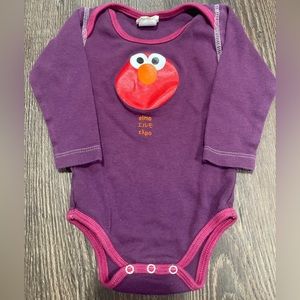 Kiwi Industries Organic One Piece Elmo Long Sleeve Top